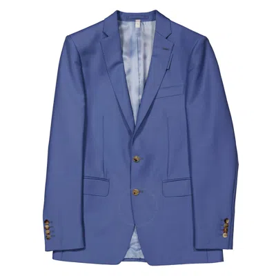 Burberry Steel Blue Wool Mohair English Fit Tailored Jacket
