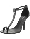 Burberry Stefanie Womens Open Toe Thong Ankle Strap In Black