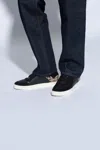 Burberry Stevie Vintage Check Low-top Sneakers In Black
