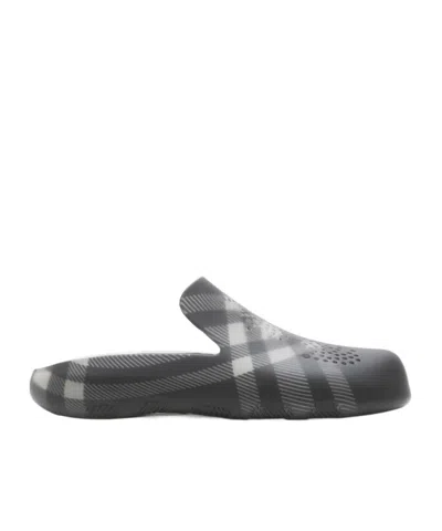Burberry Stingray Check Clogs In Multi