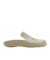 Burberry Stingray Perforated Clogs In Nude