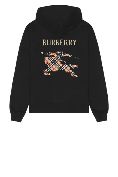 Burberry Stitch Ekd Essential Hoodie In White