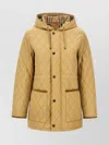 Burberry Stitched Jacket With Hood And Pockets