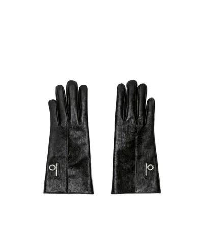 Burberry Stitching Design Gloves In Black