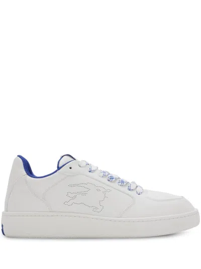 BURBERRY STOCK LEATHER SNEAKERS