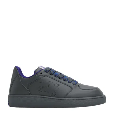 Burberry Stock Round-head Low-cut Casual Shoes In Black