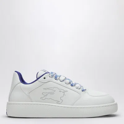 Burberry Woman White Leather Stock Sneakers