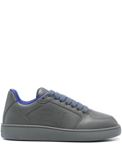 Burberry Box Leather Sneakers In Daffodil