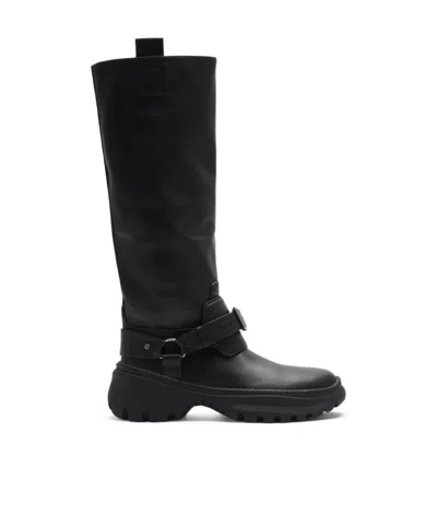BURBERRY BURBERRY BUCKLE-DETAILED KNEE-HIGH BOOTS