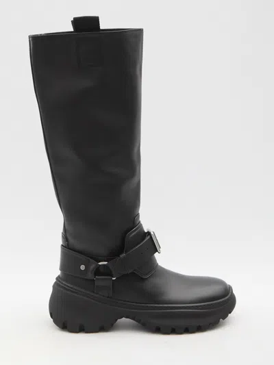 Burberry Stomp High Boots In White