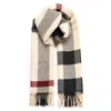 Burberry Stone Jumbo Check Wool Fringed Scarf In Stone