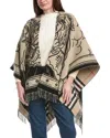 Burberry Stormy Knight Wool Cape In Brown