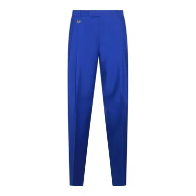 Burberry Blue Wool Pants