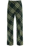BURBERRY STRAIGHT CUT CHECKERED PANTS