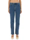 Burberry Straight Fit Jeans In Blue