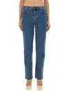 Burberry Straight Fit Jeans In Blue