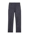 Burberry Straight Fit Monogram Motif Japanese Denim Jeans In Black