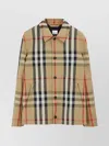 Burberry Check-pattern Shirt Jacket In Beige