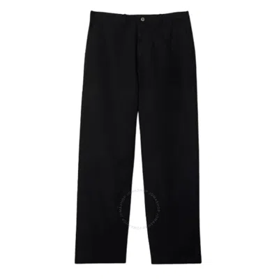 Burberry Straight Hem Trousers In Black