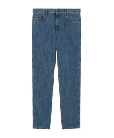 Burberry Straight Jeans In Blue
