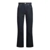 Burberry Logo Patch Flared-leg Jeans In Navy