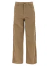 Burberry Trousers Featuring Wide Leg And 5 Pockets In Brown
