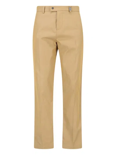 BURBERRY STRAIGHT-LEG BUCKLE-DETAILED TROUSERS