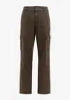 Burberry Cargo Trousers With Belt Loops And Stitch Detailing