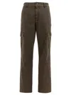 Burberry Cargo Trousers With Belt Loops And Stitch Detailing