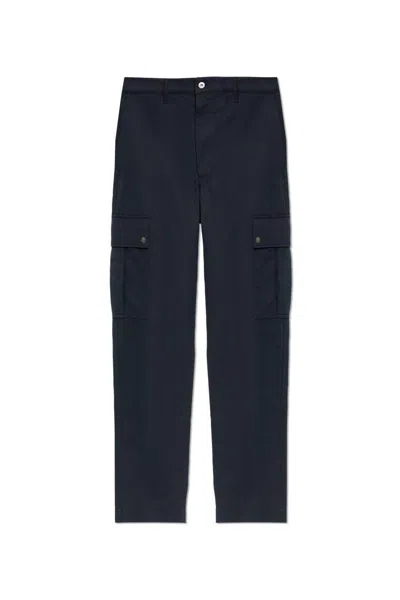 Burberry Straight-leg Cargo Trousers In Black