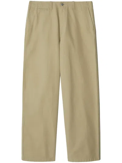 Burberry Trousers In Brown