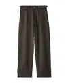 Burberry Straight-leg Cotton Trousers In Black