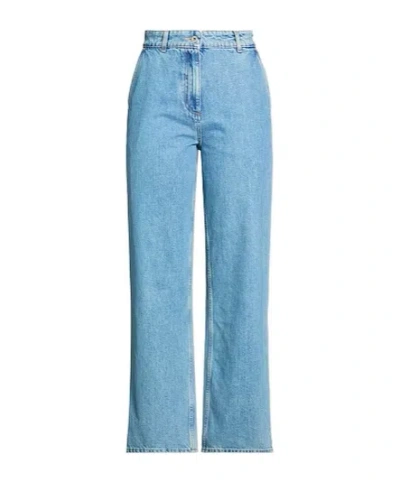 Burberry Straight Leg Jeans In Blue