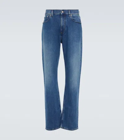 Burberry Straight-leg Jeans In Muted Navy