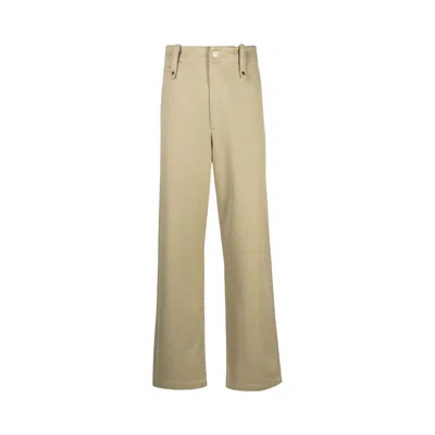 Pre-owned Burberry Straight Leg Loose Fit Trousers 'beige' | Tan | Men's Size L In Brown