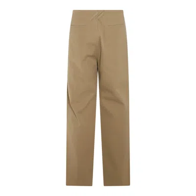 Burberry Straight-leg Mid-rise Chinos In Beige