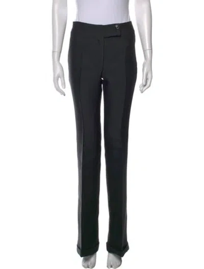 Pre-owned Burberry Straight Leg Pants In Black
