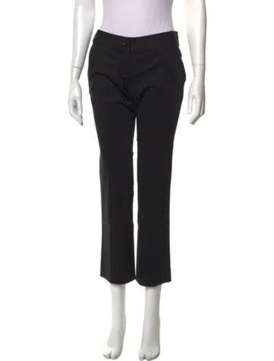 Pre-owned Burberry Straight Leg Pants In Black