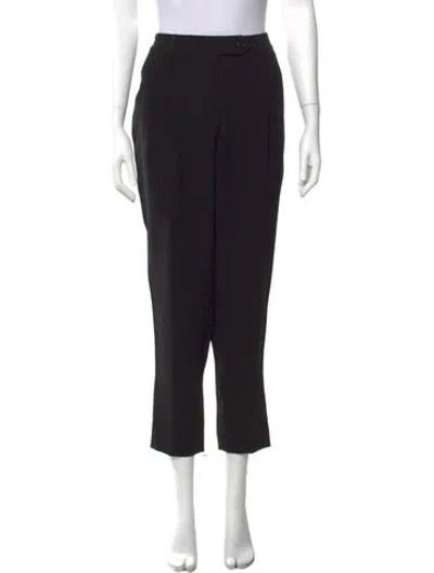 Pre-owned Burberry Straight Leg Pants In Black