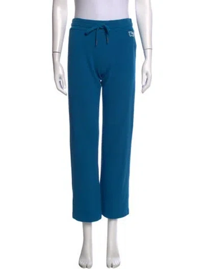 Pre-owned Burberry Straight Leg Pants In Blue