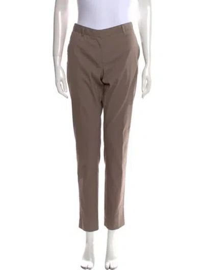 Pre-owned Burberry Straight Leg Pants In Brown