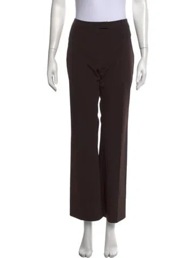Pre-owned Burberry Straight Leg Pants In Brown