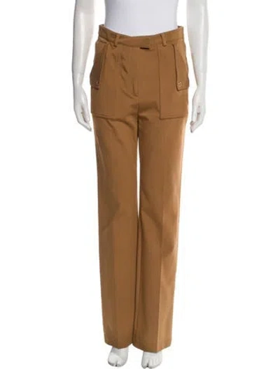 Pre-owned Burberry Straight Leg Pants In Neutral