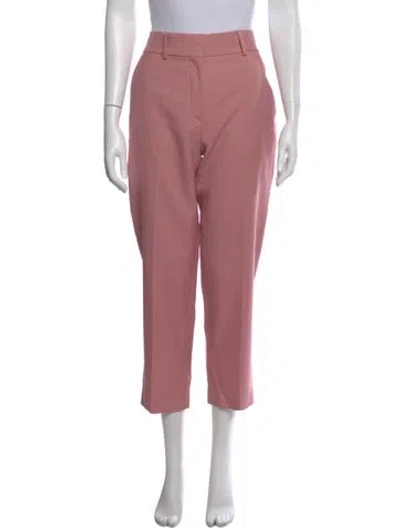 Pre-owned Burberry Straight Leg Pants In Pink