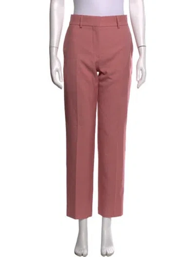 Pre-owned Burberry Straight Leg Pants In Pink