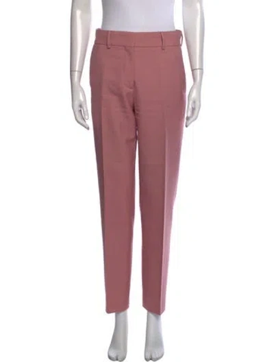 Pre-owned Burberry Straight Leg Pants In Pink