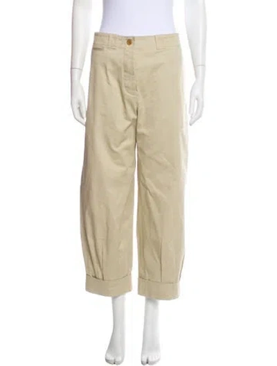 Pre-owned Burberry Straight Leg Pants W/ Tags In Neutral