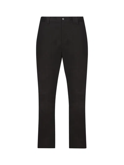 Burberry Straight-leg Tailored Trousers In Black