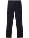 Burberry Wool Flannel Tailored Trousers In Black