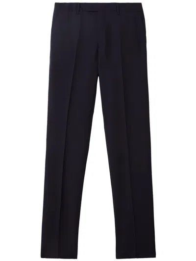 Burberry Blue Straight-leg Trousers